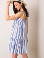 Šaty LK SK 507684.14 biela a modrá