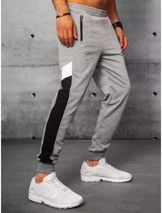 FashionStreet pánske svetlosivé tepláky UX3199