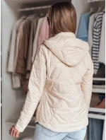 Dámska prechodná prešívaná bunda ENZIOK beige FashionStreet TY4865