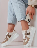 Dámske tenisky na platforme MODNIKKI khaki FashionStreet ZY0874