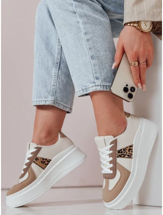 Dámske tenisky na platforme MODNIKKI khaki FashionStreet ZY0874