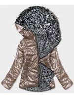 Kapucínová dámska obojstranná bunda (BR9795-12) Kapucínová dámska obojstranná bunda (BR9795-12)