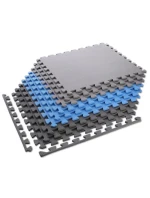 Multipack One Fitness puzzle mat MP10 modro-šedá 9 kusov 10 mm