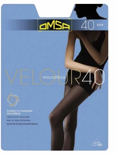 Dámske velúrové pančuchy 40 den - Omsa