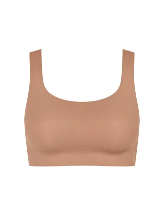 Dámsky top ZERO Feel 2.0 - BROWN - svetlohnedý 00CM - SLOGGI