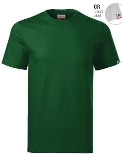 Základné unisex tričko (fľaškovo zelené (štítok značky))