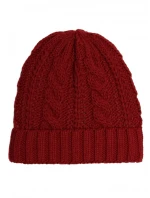 M897 Pletená čiapka - bordová