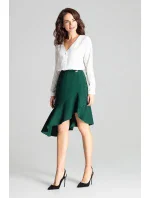 Dámska sukňa L065 tmavo zelená - Lenitif