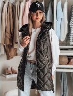 Dámska prechodná prešívaná vesta GRANDI black FashionStreet TY4883 Dámska prechodná prešívaná vesta GRANDI black FashionStreet TY4883