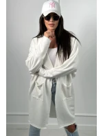 Kapska s vreckami ecru