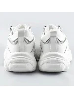 Biele dámske šnurovacie tenisky "sneakers" (172)