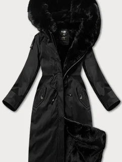 Dámska zimná zateplená bunda Libland black (7643)