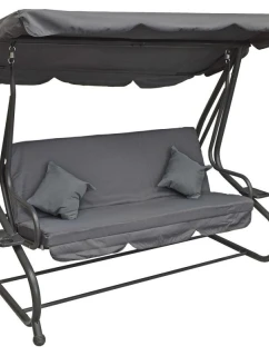 ZÁHRADNÁ A BALKÓNOVÁ HOJDAČKA KASIA 3 OSOBY SIVÁ