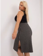 Sukňa LK SD 509514 1.43 šedá čierna Sukňa LK SD 509514 1.43 šedá čierna