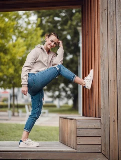 Dámske topánky Vuch Lucky Dots Off White