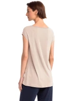 Vamp - Krátka dámska nočná košeľa BEIGE SOLEIL S 14191 - Vamp Vamp - Krátka dámska nočná košeľa BEIGE SOLEIL S 14191 - Vamp