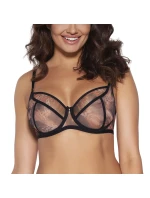 Dámska podprsenka Wild black 2030 Čierna s hnedým vzorom - Ava Dámska podprsenka Wild black 2030 Čierna s hnedým vzorom - Ava