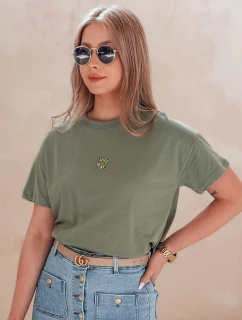 Dámske tričko FLORTA tmavozelená FashionStreet RY2556