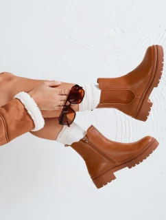 Dámske čižmy MONDERICO camel FashionStreet ZY0512