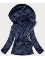 Tmavomodrá prešívaná dámska bunda (RQW-7009) Tmavomodrá prešívaná dámska bunda (RQW-7009)