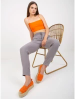 Nohavice D73761M61869L šedé