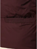 Dámska prešívaná vesta so stojáčikom, vínová, FashionStreet TY5968 Dámska prešívaná vesta so stojáčikom, vínová, FashionStreet TY5968