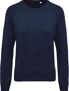 Kariban K 481 Dámska mikina s raglánovými rukávmi z bio bavlny 20.K481 french navy heather