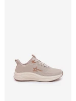 Buty Sportowe Sneakersy Damskie Big Star RR274A145 HI-POLY SYSTEM Beżowe