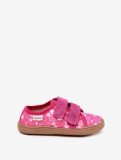 Kapcie Barefoot Dziewczęce W Serduszka Milami Fuksja Saphira