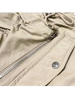 Dámska zimná bunda s kapucňou Bear Beige (7602BIG) Dámska zimná bunda s kapucňou Bear Beige (7602BIG)