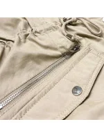 Dámska zimná bunda s kapucňou Bear Beige (7602BIG) Dámska zimná bunda s kapucňou Bear Beige (7602BIG)
