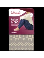 Dámske zimné legíny RELAX & GO CUDDLE LEGGINGS - BELLINDA - tmavomodré