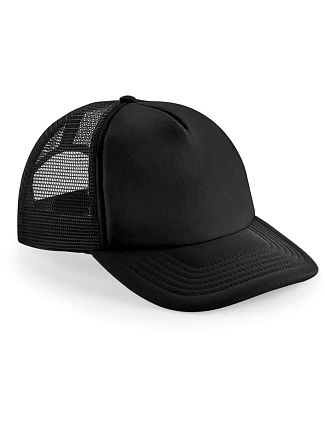 Beechfield B 645 5-panelová čiapka Vintage Trucker 53.0645 čierna/čierna Beechfield B 645 5-panelová čiapka Vintage Trucker 53.0645 čierna/čierna