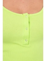 Šaty s výstrihom na gombíky kivi