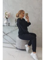 Súprava mikiny s kapucňou čierna