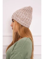 Veselá fleecová čiapka K225 béžová