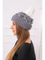 Dámska čiapka Samara K346 sivá+čierna