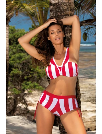 Plavky Fifi M-657 červeno-biele - Marko