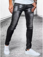 Pánske čierne džínsové nohavice FashionStreet UX3913 Pánske čierne džínsové nohavice FashionStreet UX3913