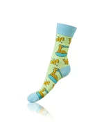 Darčeková krabica zábavných bláznivých ponožiek 4 páry CRAZY SOCKS BOX - BELLINDA - červená