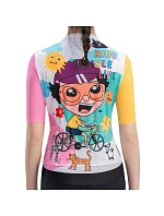 Dámske cyklistické tričko Rockbros 15210005003 S s potlačou – biele Dámske cyklistické tričko Rockbros 15210005003 S s potlačou – biele