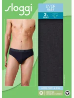 Pánske nohavičky EVER Ease Brief 2P - BLACK - čierna 0004 - SLOGGI Pánske nohavičky EVER Ease Brief 2P - BLACK - čierna 0004 - SLOGGI