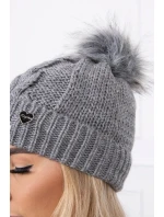 Čiapka K168 tmavo šedá