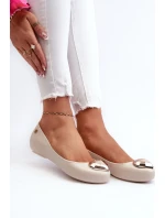 Damskie Pachnące Baleriny Z Sercem ZAXY NN285009 Jasnobeżowe