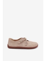 Kožené semišové dámské polobotky Zazoo N1271 světle béžové Kožené semišové dámské polobotky Zazoo N1271 světle béžové