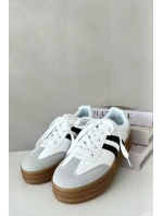 Dámske tenisky na platforme White and Grey Nesonice