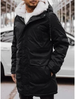 Pánska zimná bunda čierna FashionStreet TX4588