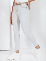 Dámske úzke džínsy šedé FashionStreet UY2806 Dámske úzke džínsy šedé FashionStreet UY2806