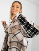 Košeľa DN KS 3841.02 čierna a béžová