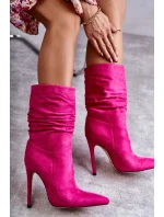Dámske gumáky squeezy boots pink Laguna